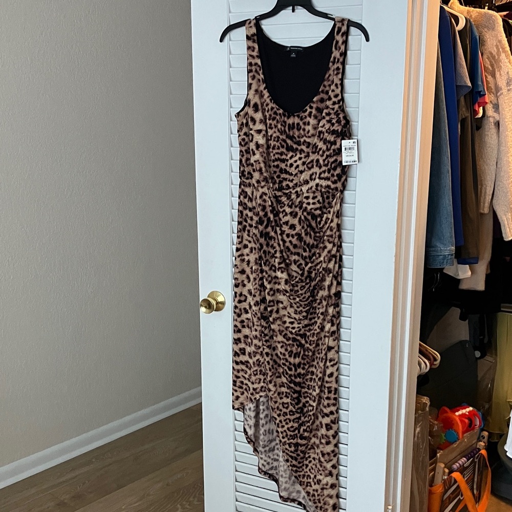 Leopard Print Sleeveless Dress